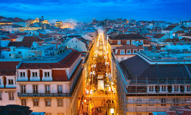 lisbon christmas lights