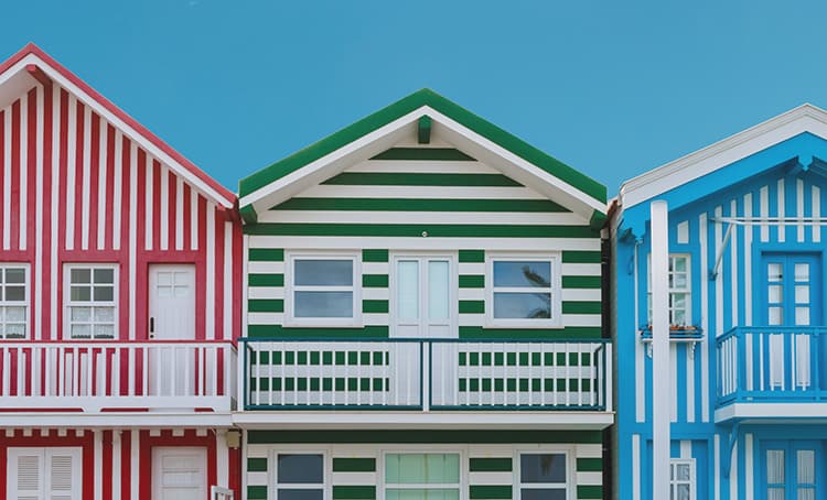 Aveiro beach houses Portugal