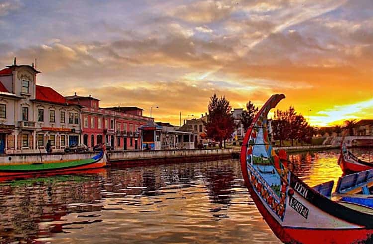 Aveiro sunset Portugal