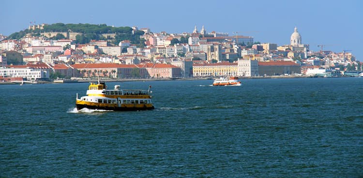 Lisbon river ferry Portugal