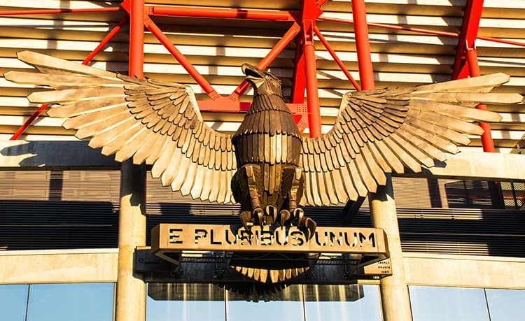 eagle statue Benfica Lisbon Portugal