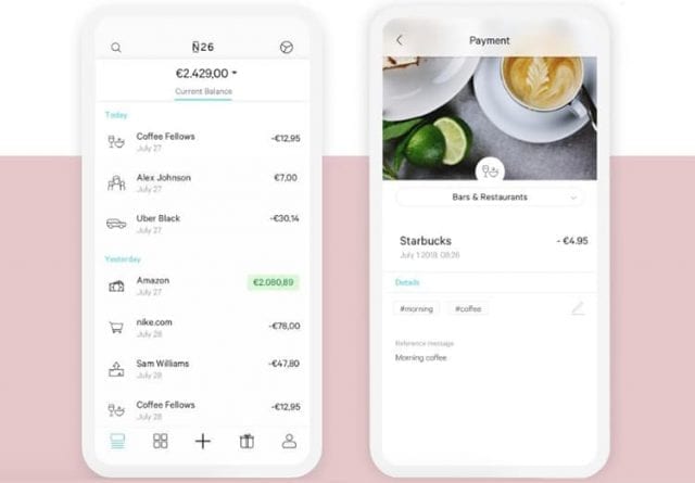 N26 screens Portugal