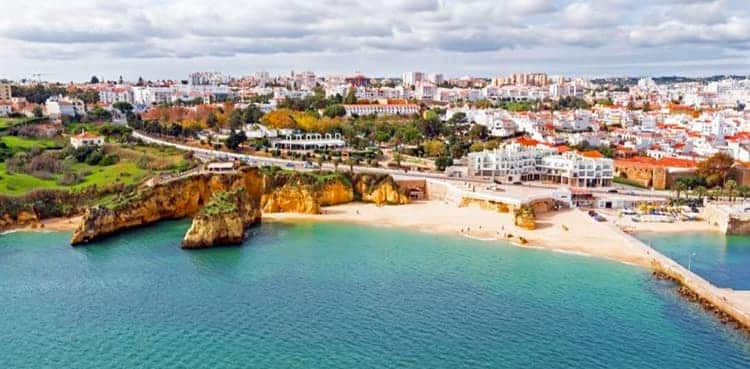 Lagos coastline Portugal