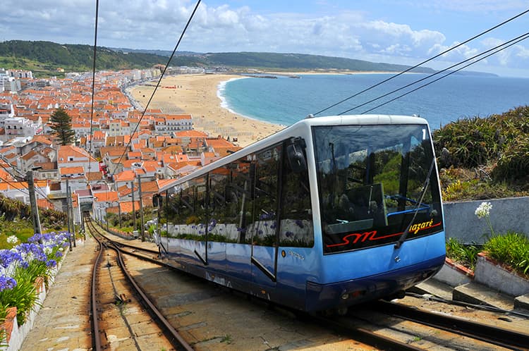 Nazare fenicular Portugal