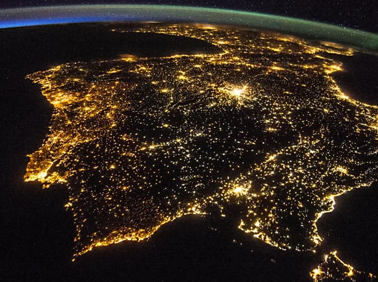 Portugal from space
