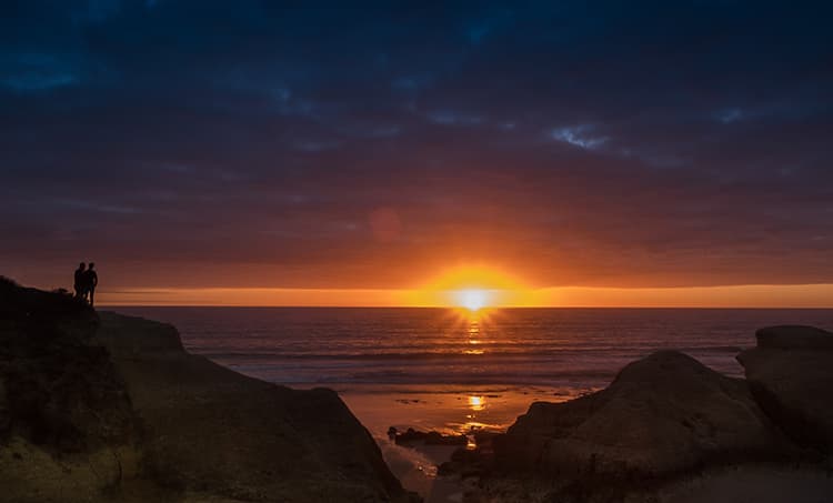 sunset Faro Portugal