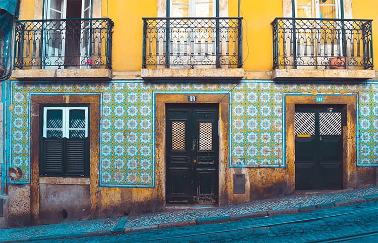 tiles buildings Portugal