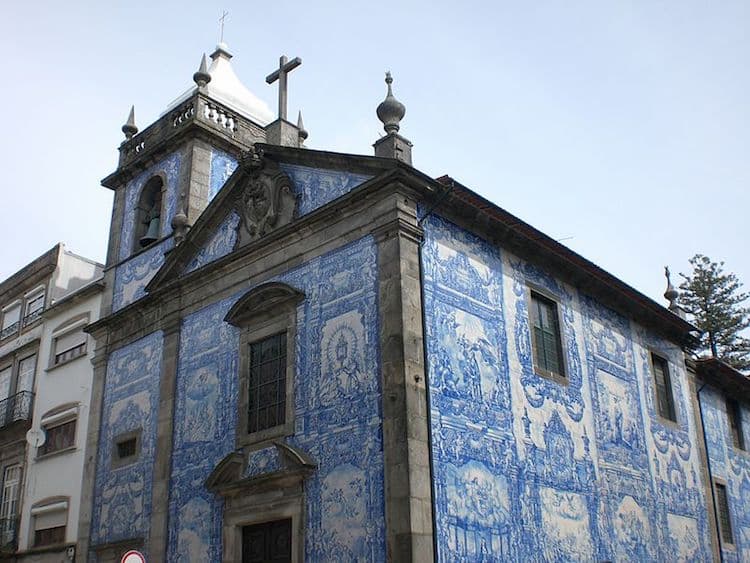 Church with tiles in Porto