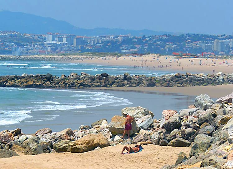 Costa da Caparica beaches Portugal