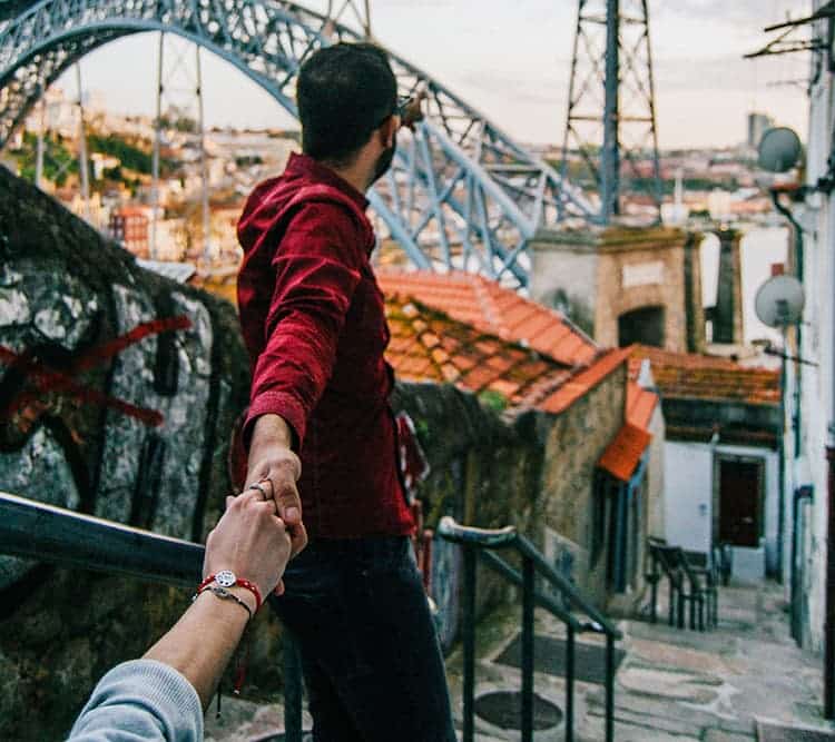 walking in Porto Portugal