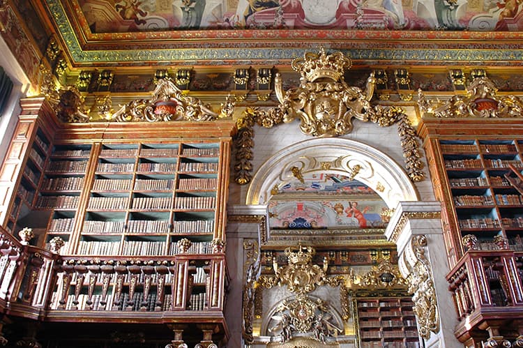 Joanina library Coimbra Portugal