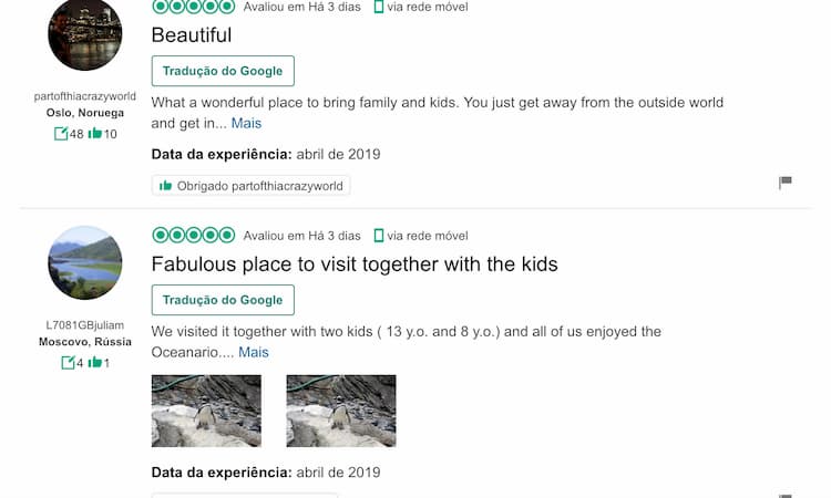 Lisbon Oceanarium Reviews