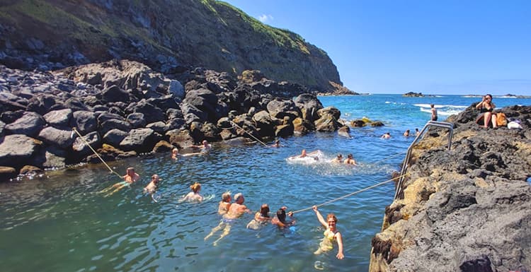 Ponta da Ferraria Sao Miguel Portugal