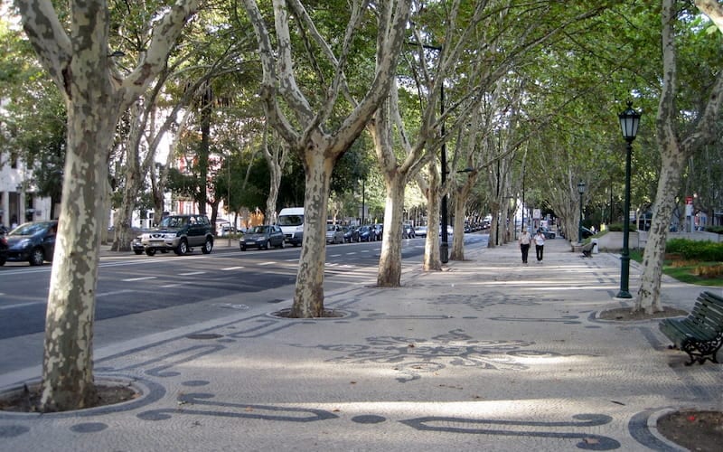 Avenida da Liberdade Near Marques in Lisbon