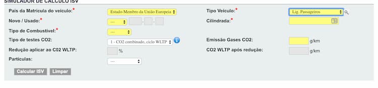 Simulate Car ISV tax