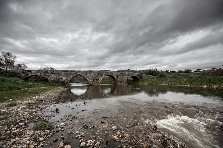 Roman bridge over ponsul river