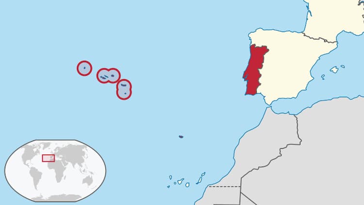 Azores map