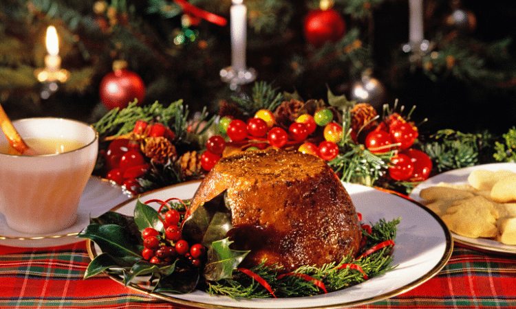 christmas pudding british food