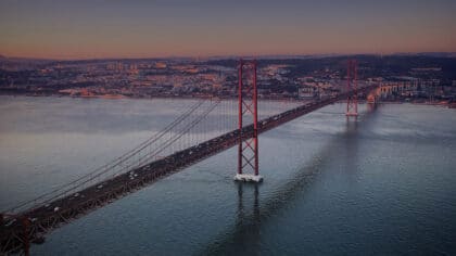 Tejo river lisbon portugal